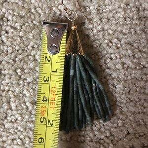 Anthropologie Jewelry - Green beaded tassel earrings Anthropologie Anthropologie Jewelry - Green beaded tassel earrings Anthropologie